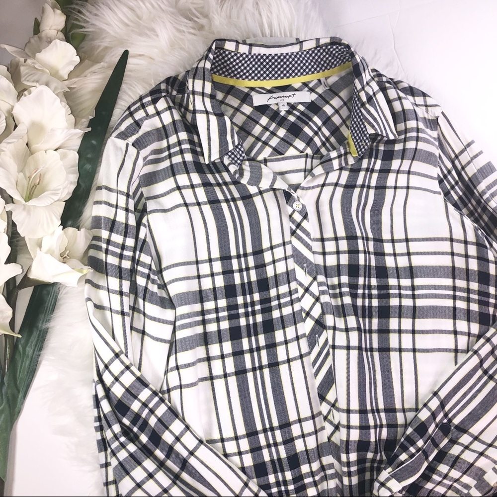 Foxcroft Women's Plaid Button Down Shirt